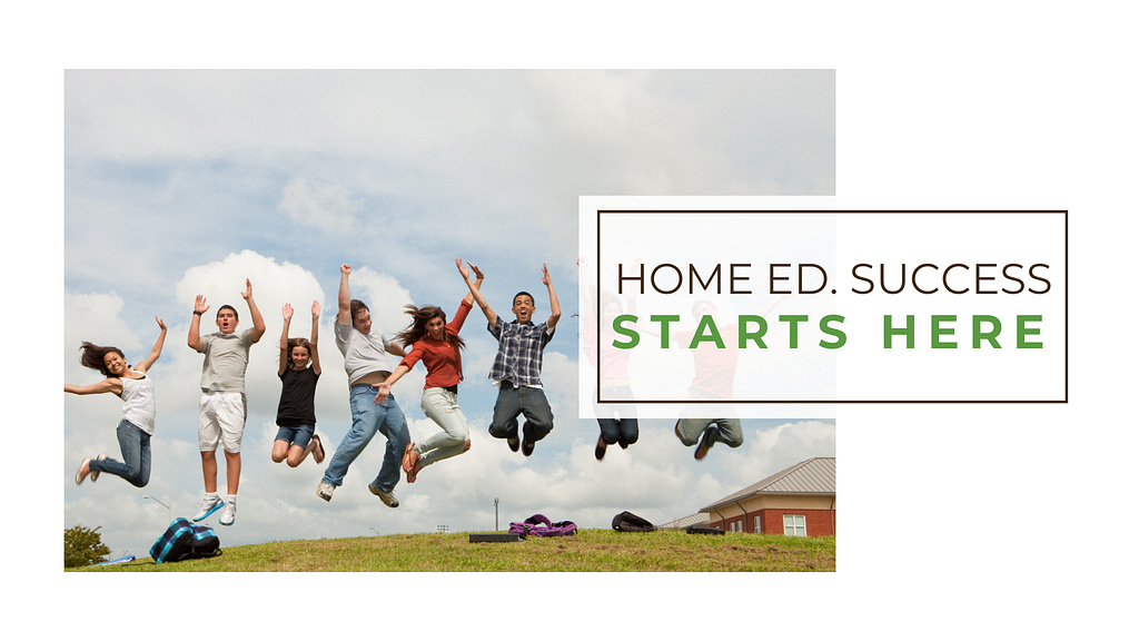 image of teens celebrating Home Ed success from AriseHomeEducation.com