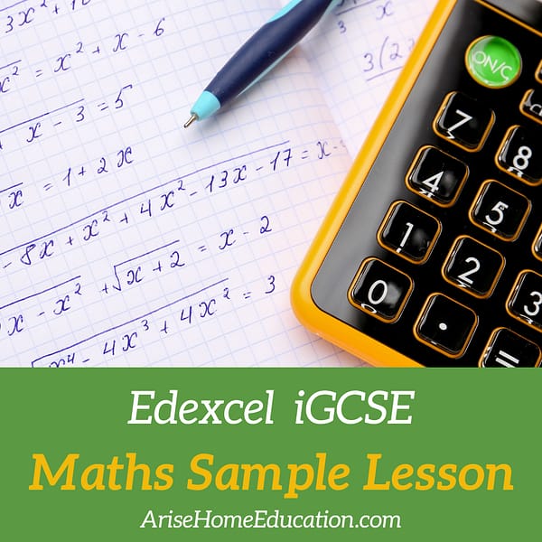 image of Edexcel iGCSE Sample Lesson online course from AriseHomeEducation.com