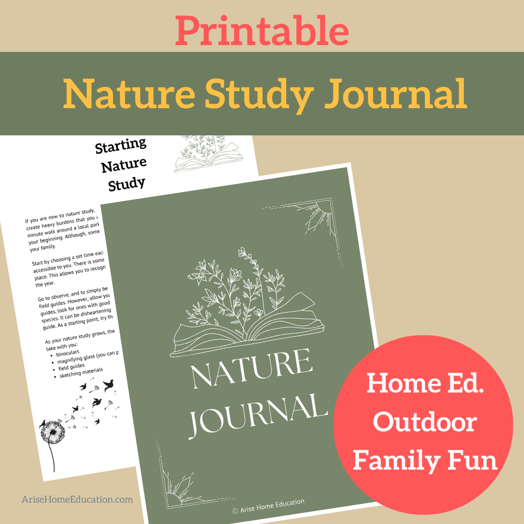 Printable Nature Journal Pages - Arise Home Education
